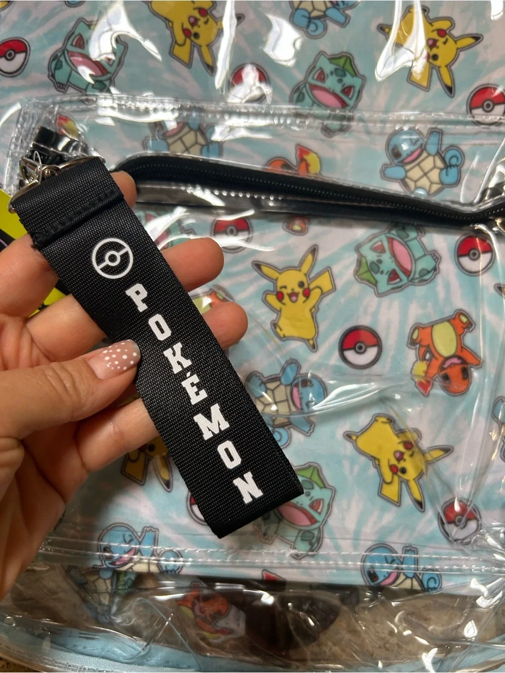 NWT Pokémon pikachu 16.5” Clear Backpack